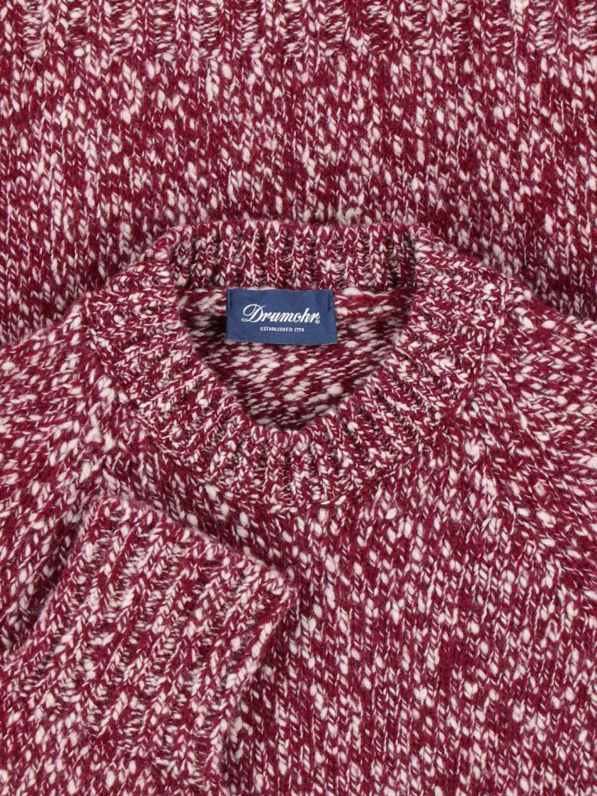 Drumohr Mélange Wool Sweater – Red