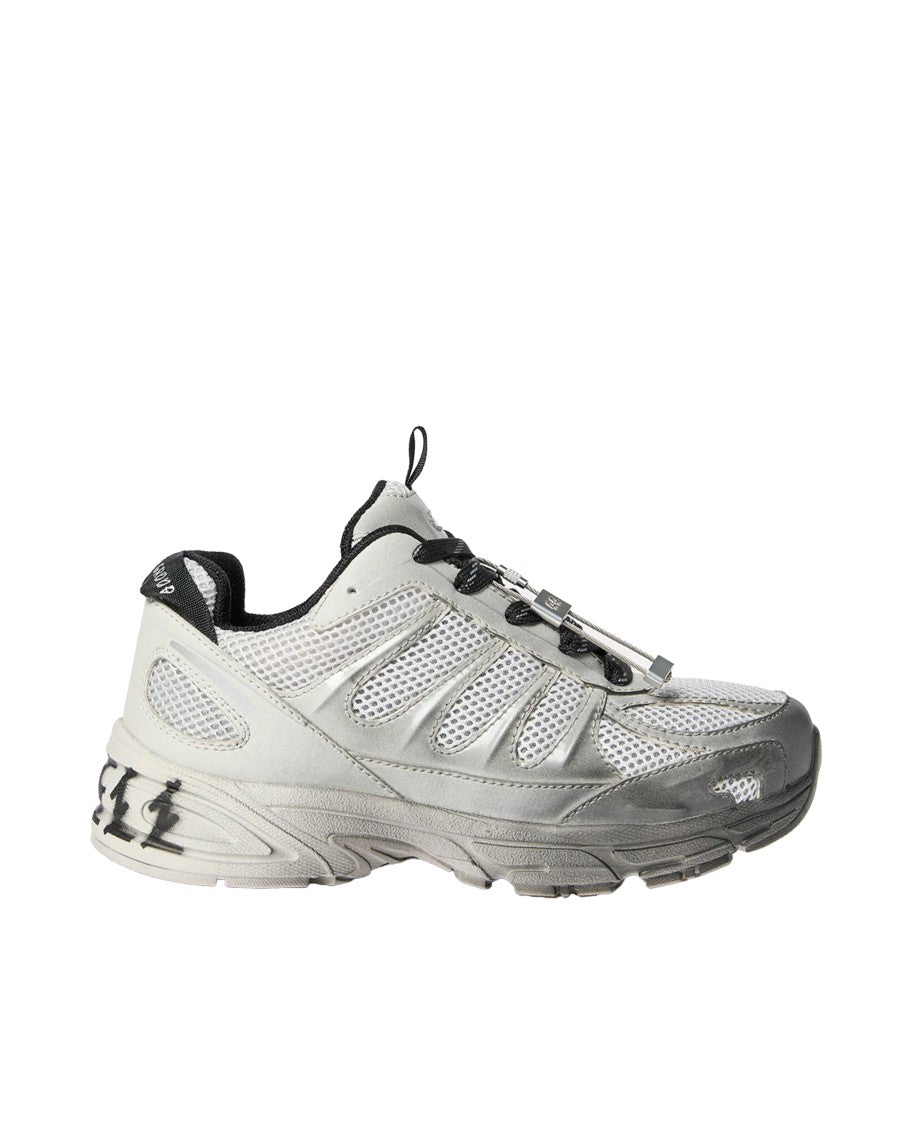 44 Label Group Dragger Sneakers In Black/Gray Gradient