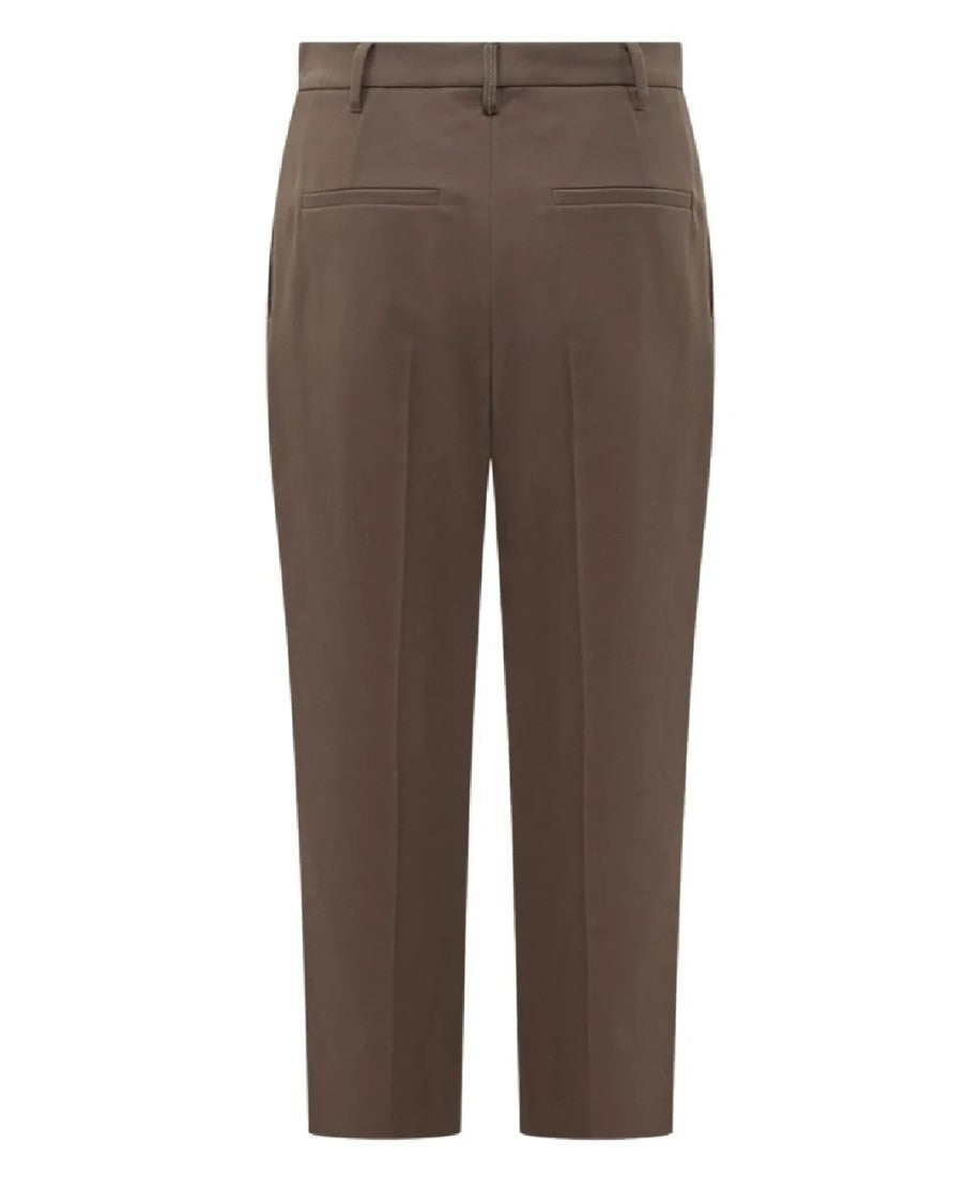 Brunello Cucinelli Straight-Fit Tailored Trousers With Pleats