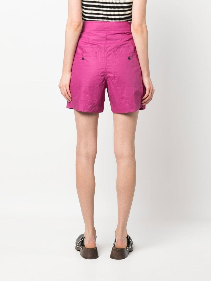 Isabel Marant Étoile High-Waisted Cotton Mini Shorts