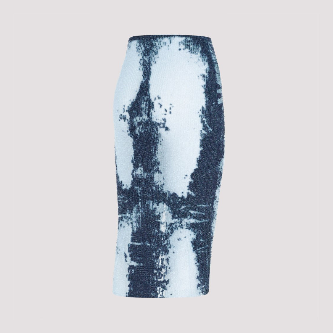 Diesel Midi Skirt In Devoré Metallic Knit