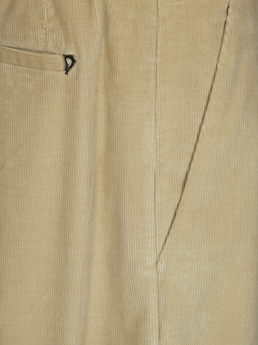 Dondup Tailored High-Waist Straight Leg Pants