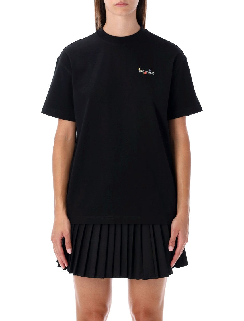 Off-White Arrow Glass Flower Tee