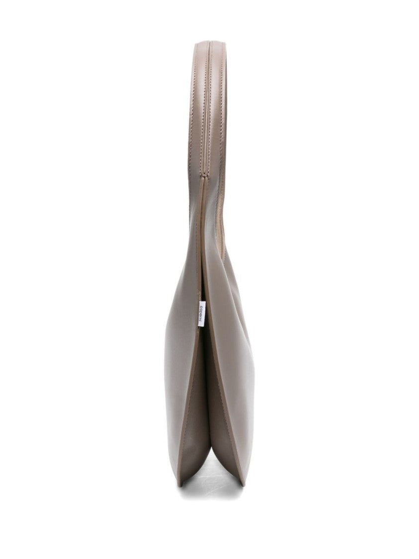 Coperni Crescent-Shaped Brown Calfskin Shoulder Bag