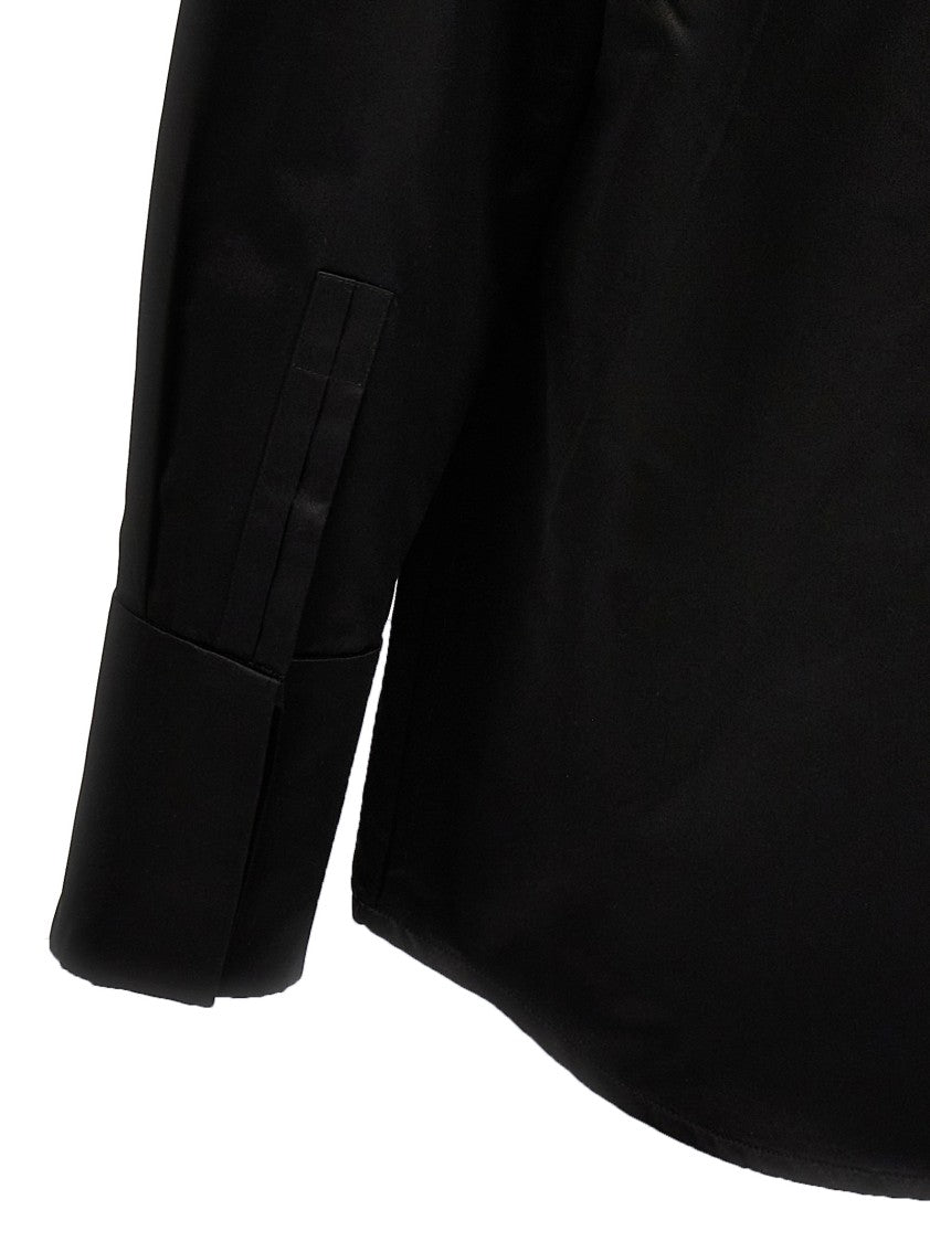 Saint Laurent Duchesse Silk Satin Oversized Shirt
