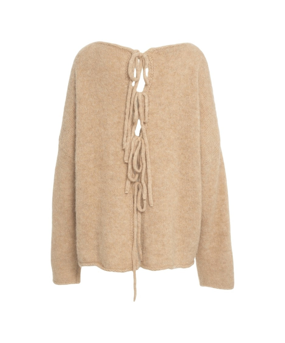 By Aylin Koenig Oversized Knit Sweater With Unique Back Detail