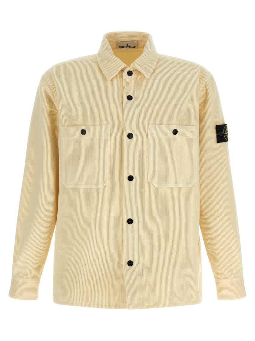 Stone Island Ribbed Velvet Overshirt