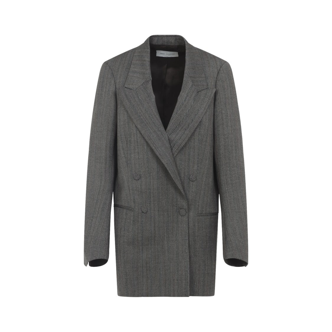 Dries Van Noten Tailored Double-Breasted Blazer With Pinstripe Detail