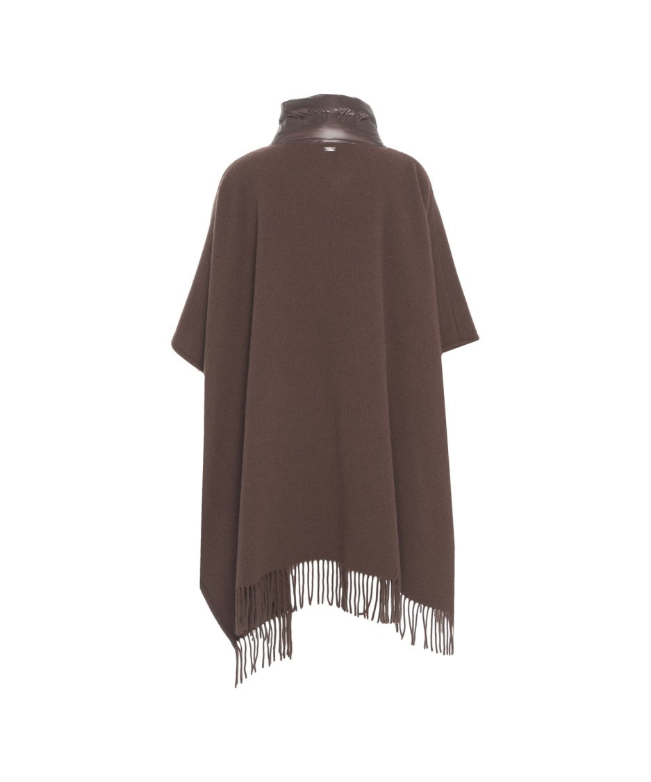 Herno Capes With High Collar And Quilted Down Details