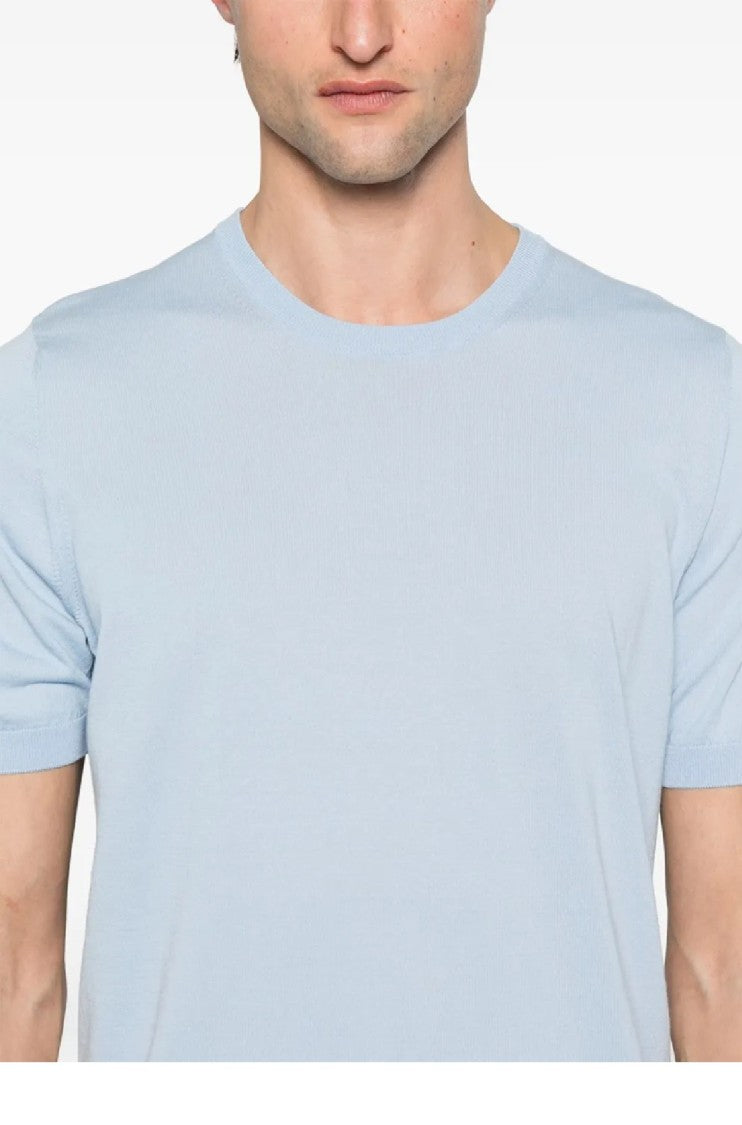 Tagliatore Lightweight Cotton Crew Neck T-Shirt