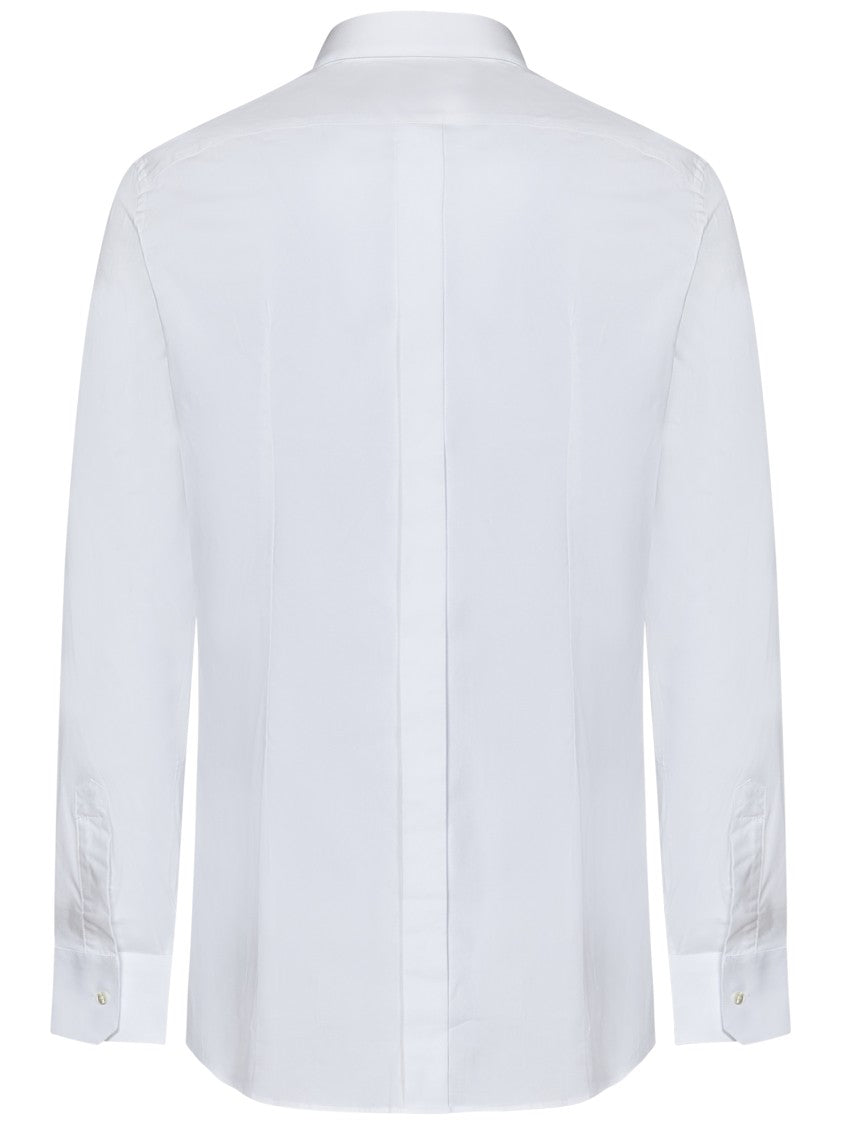 Dolce & Gabbana Stretch-Cotton Shirt With Pointed Flat Collar
