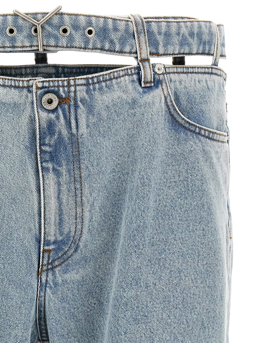Y/Project 'Evergreen Y Belt' Jeans