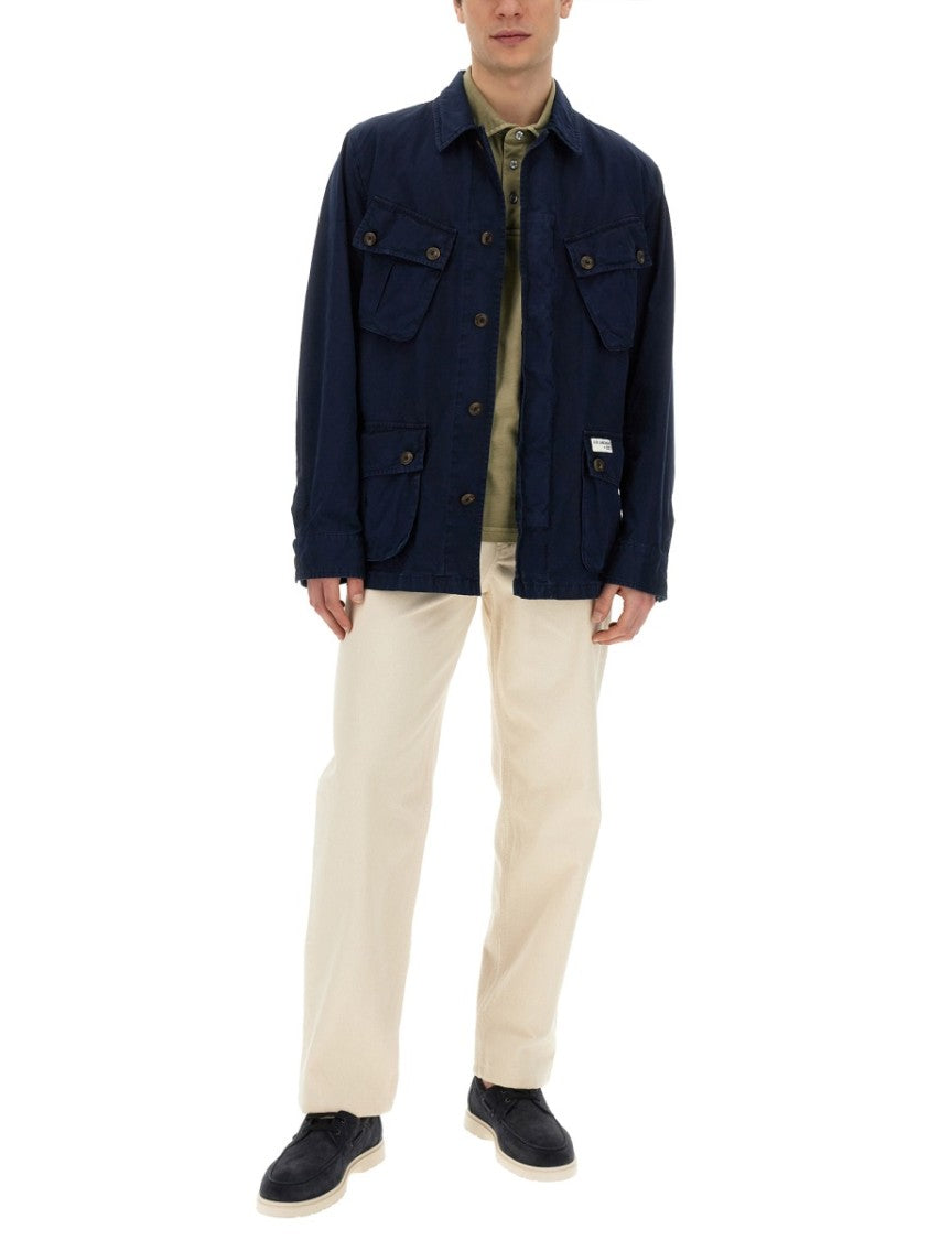 Fay Relaxed Fit Cotton Jacket