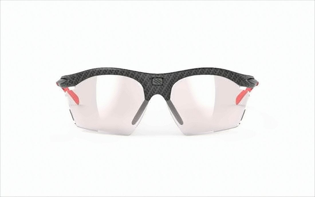 Rudy Project Semi-Rimless Sunglasses With Textured Black Frame