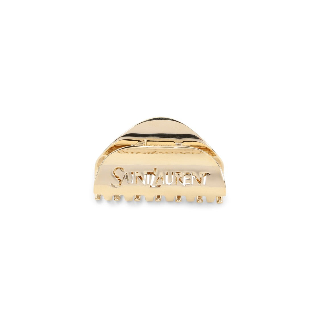 Saint Laurent Gold Brass Claw Clip