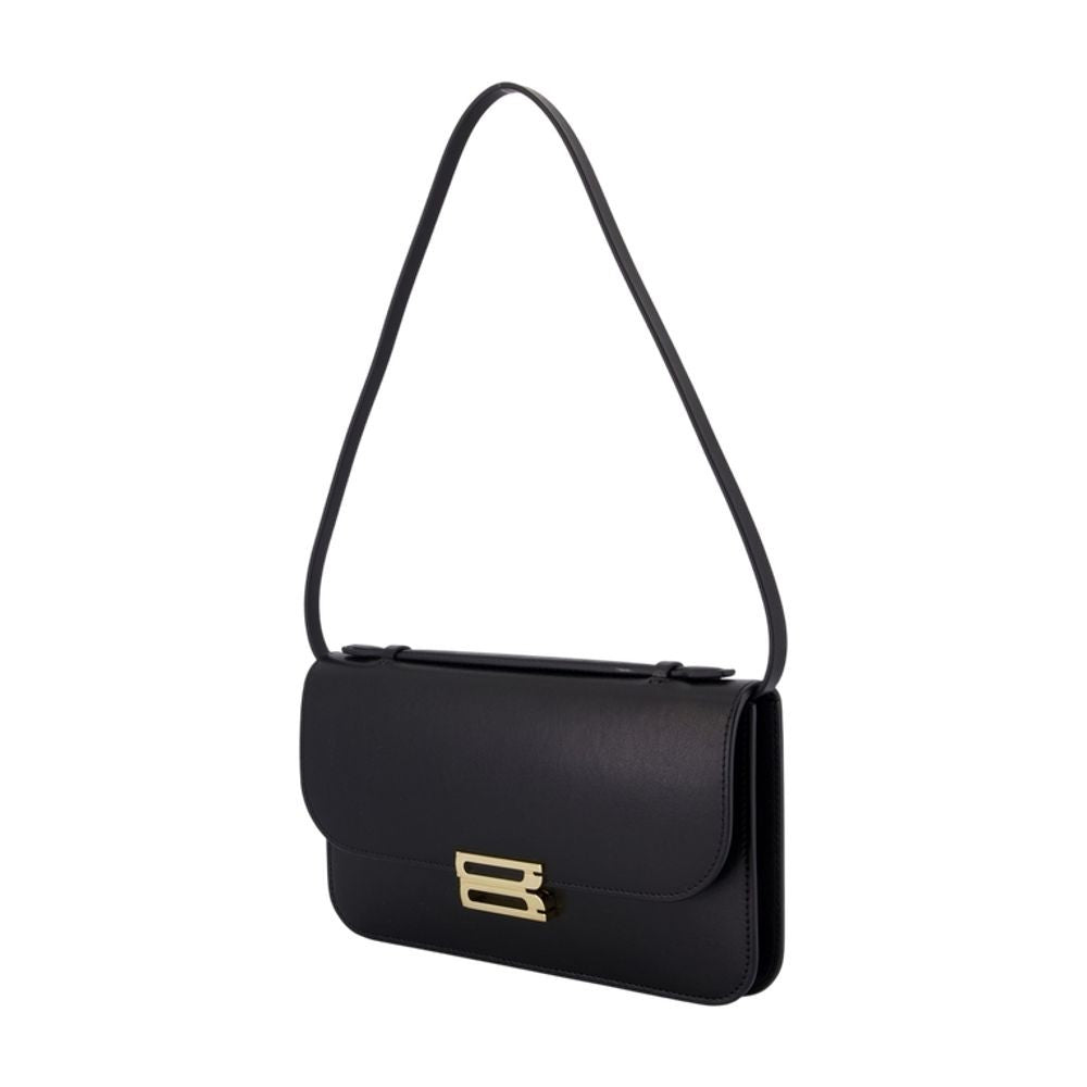 Victoria Beckham Midi Dorian Pochette Pouch - Leather - Black
