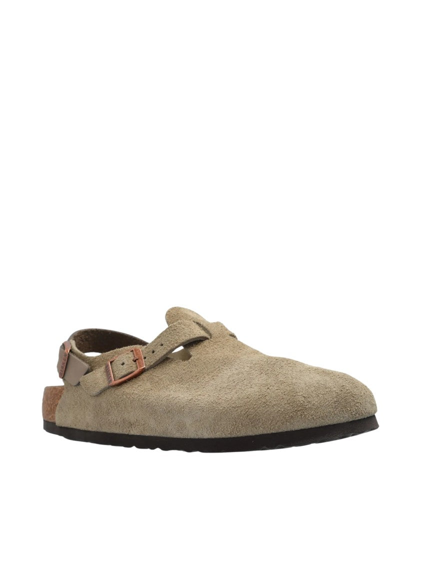 Birkenstock Closed-Toe Sandals With Adjustable Strap And Cork Footbed