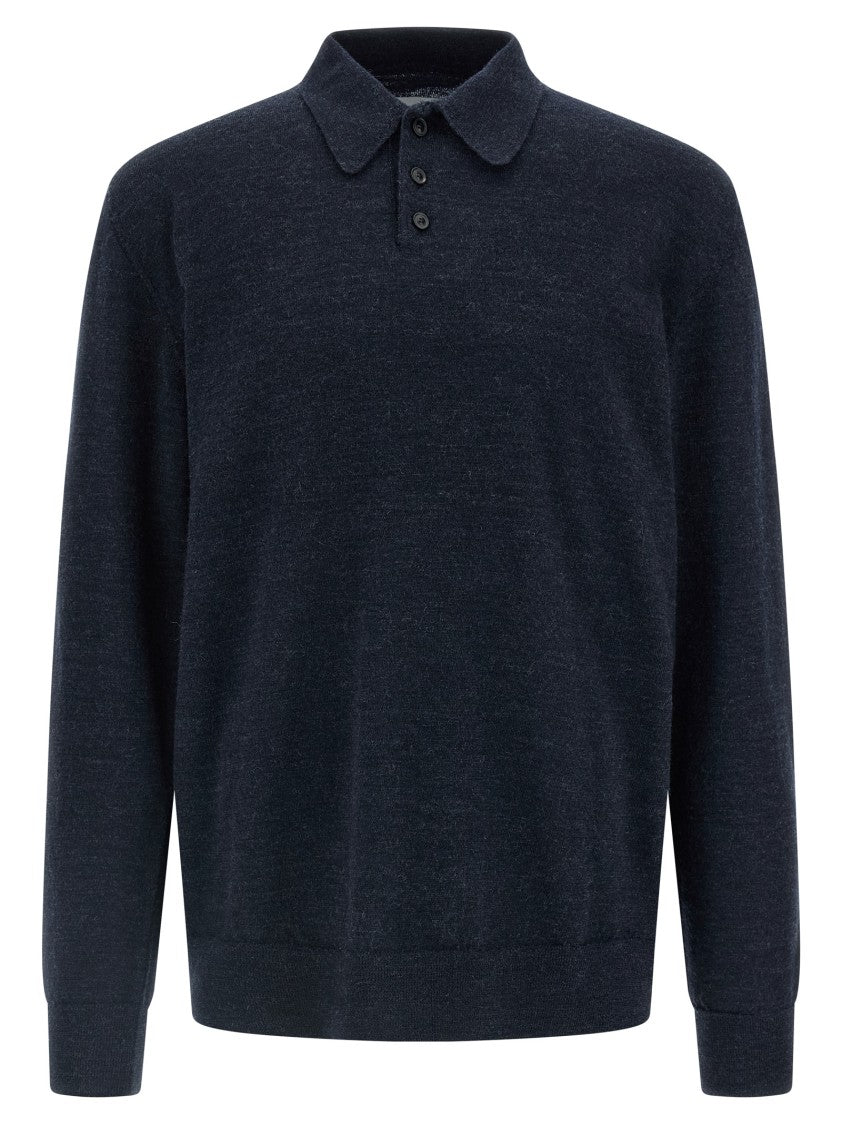 Maison Margiela Suede Patch Polo Shirt