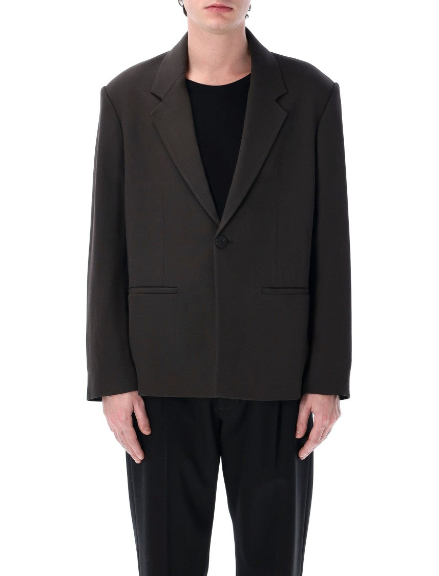 Studio Nicholson Boxy Oversized Blazer With Single-Button Closure
