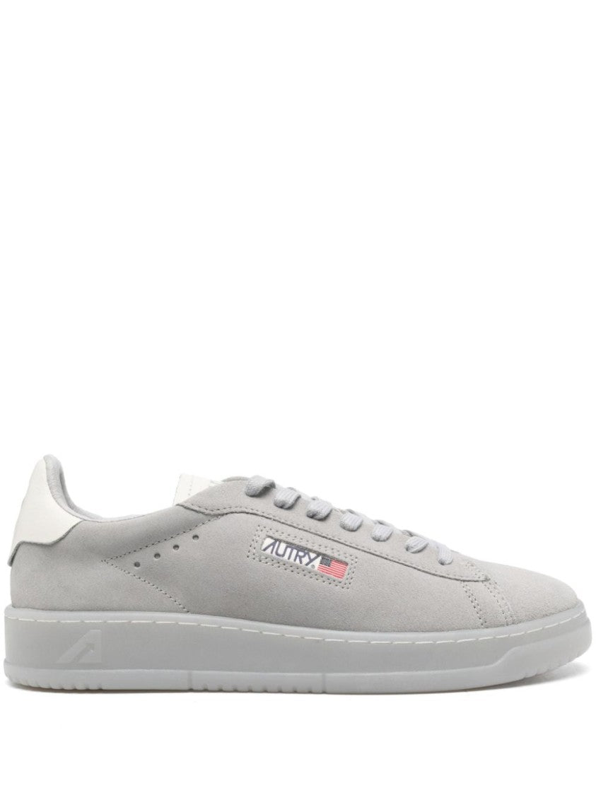 Autry Medium Grey Suede Dallas Sneakers