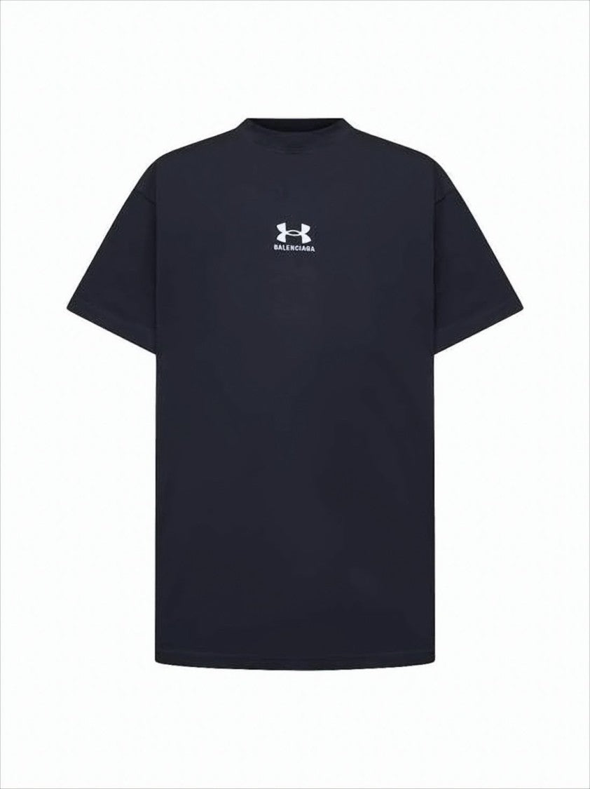 Balenciaga Short-Sleeved Cotton T-Shirt With Minimalist Logo
