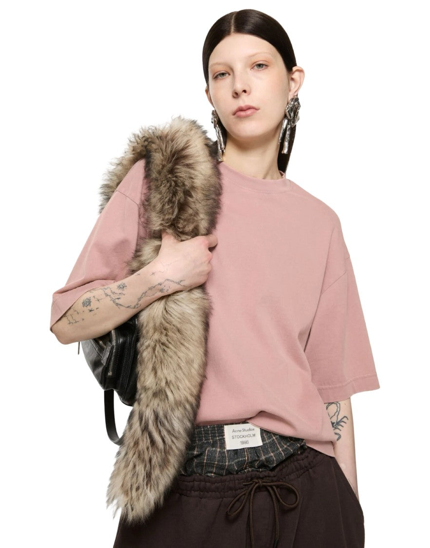 Acne Studios T-Shirt Mm Relaxed Vintage Rosa