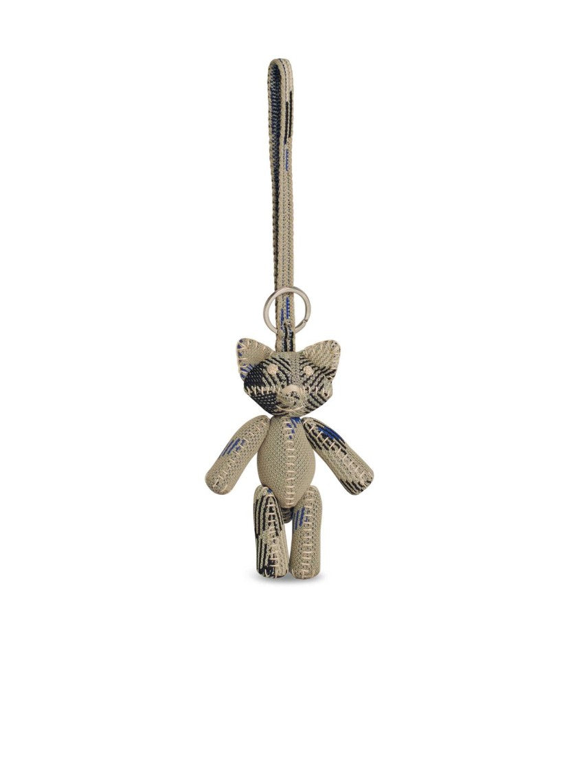 Burberry Foxy' Beige Polyamide Keyring