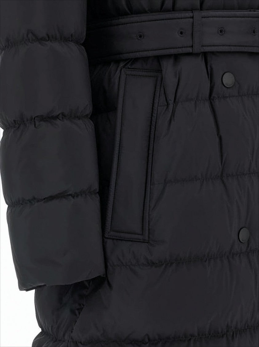 Burberry Long Padded Coat With Quilted Detailing