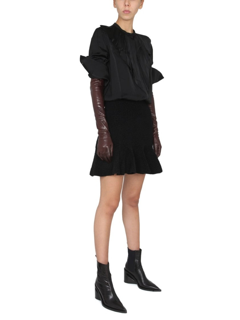 Jil Sander Ruffled Long-Sleeved Shirt
