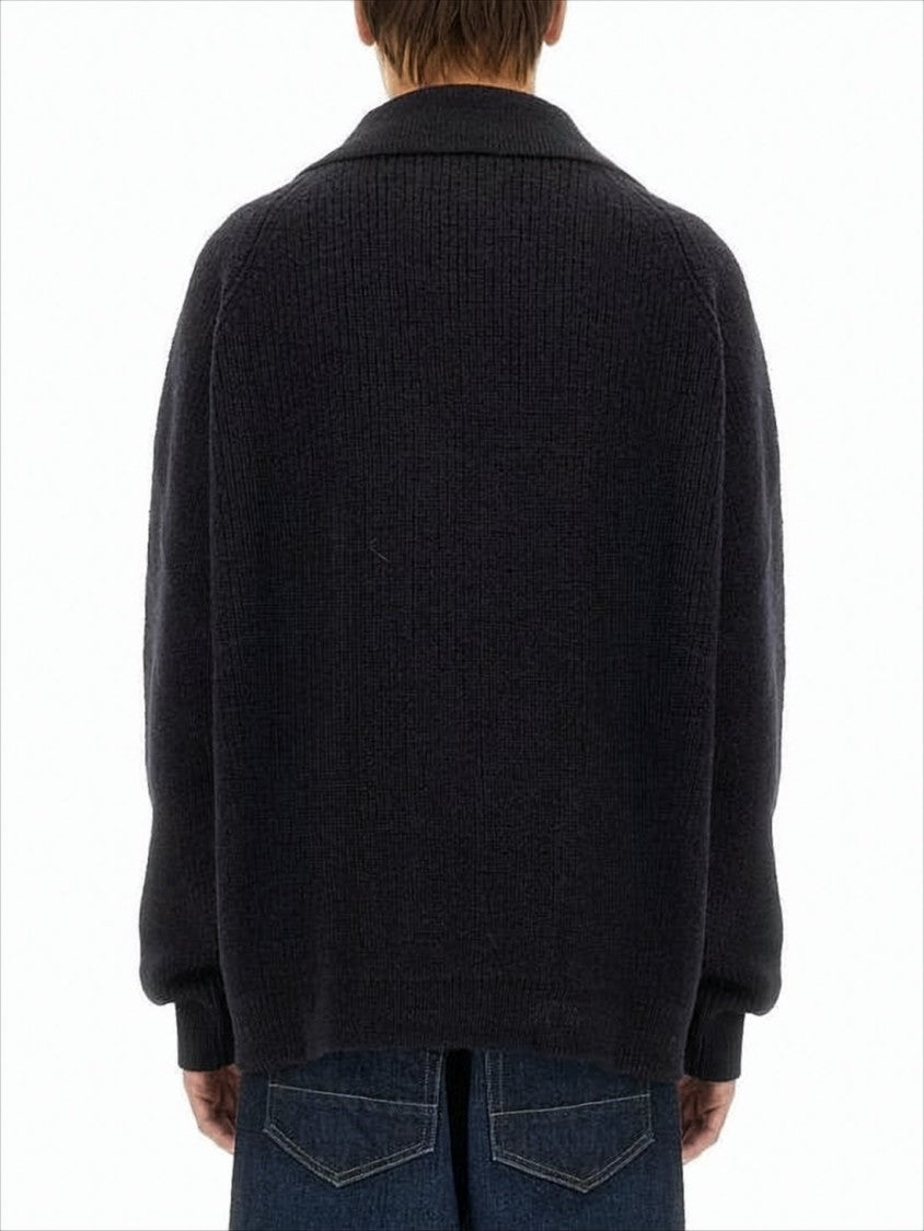 Margaret Howell Relaxed Fit Knitted Cardigan With Button-Down Front