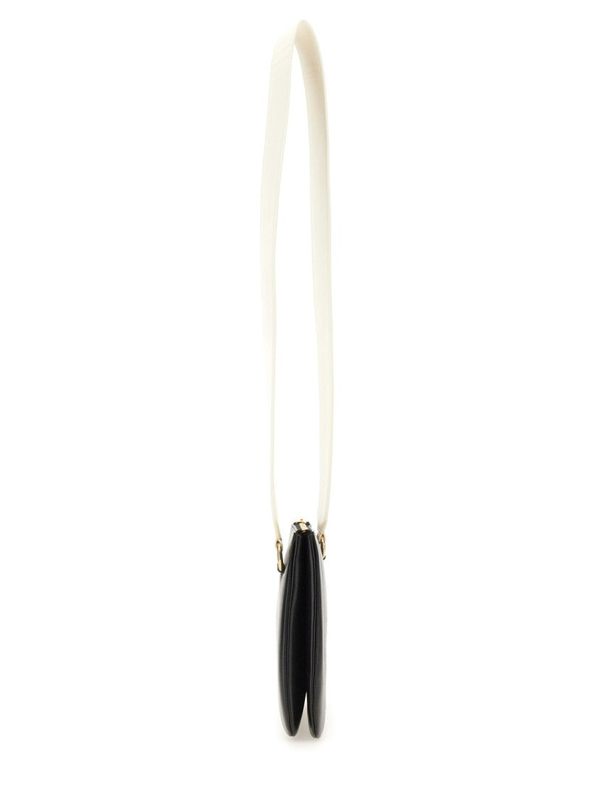 Jil Sander Black Lg Sheepskin Link Shoulder Bag