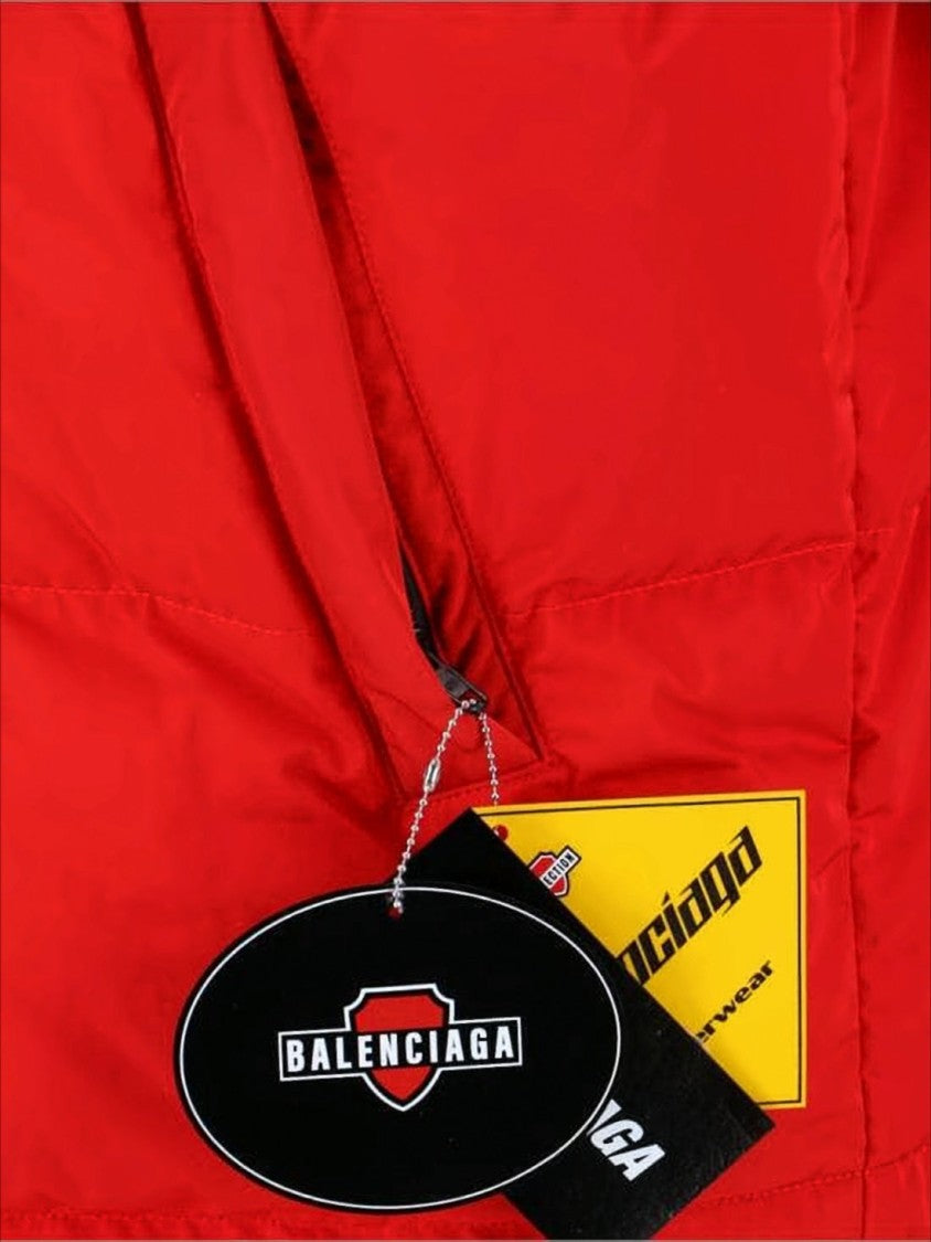 Balenciaga Down Jacket With Detachable Fur-Trimmed Hood