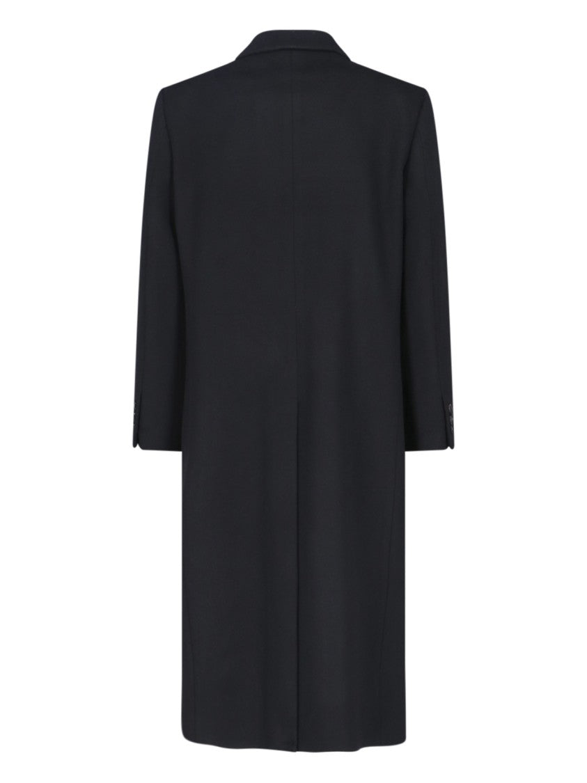 Tonywack Double-Breasted Long Coat With Notch Lapel