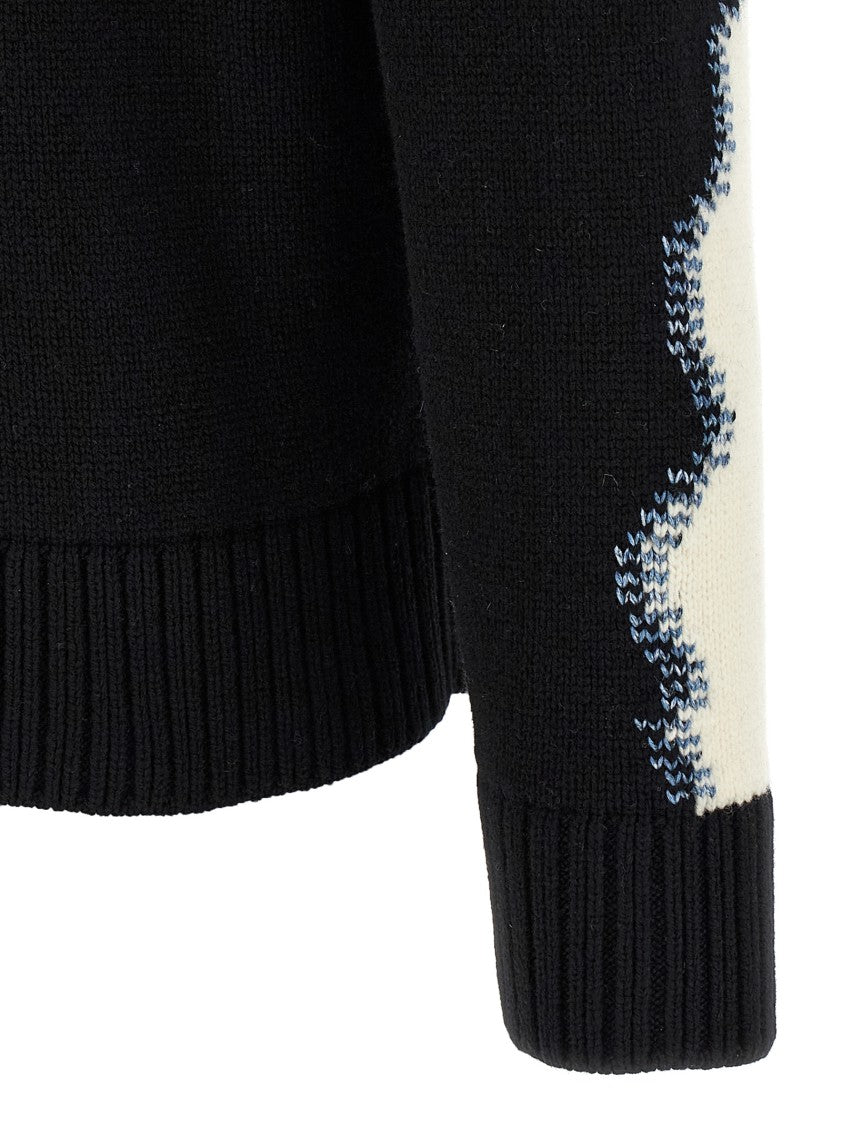 Dsquared2 Two-Tone Wool Crewneck Sweater