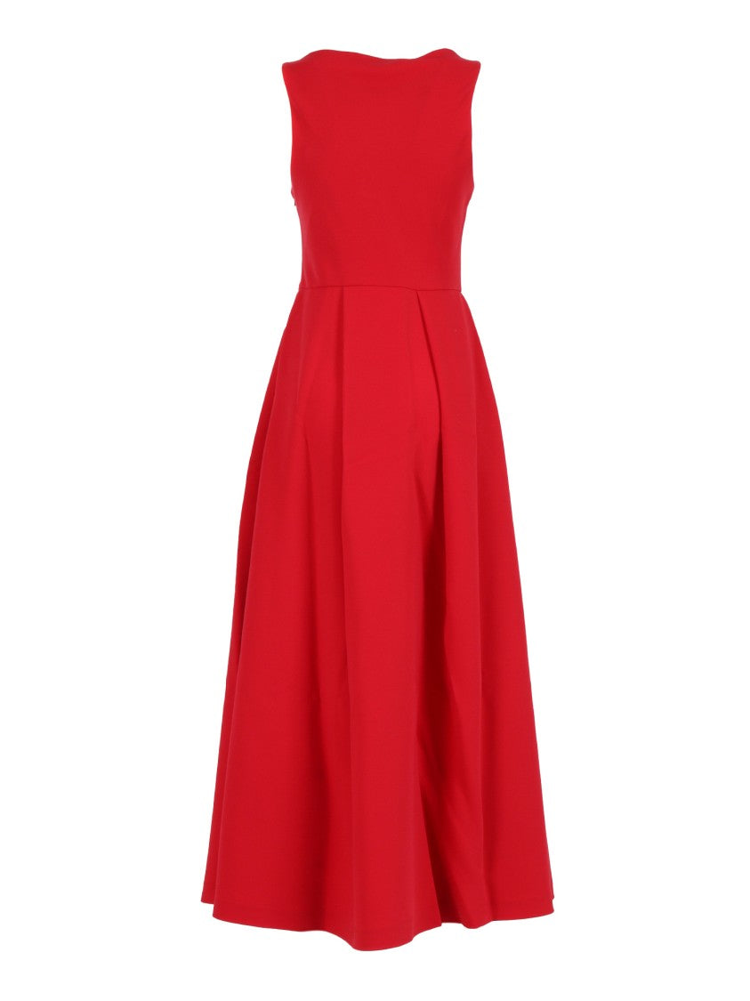 Emporio Armani Smooth Texture Dress With Straight Silhouette