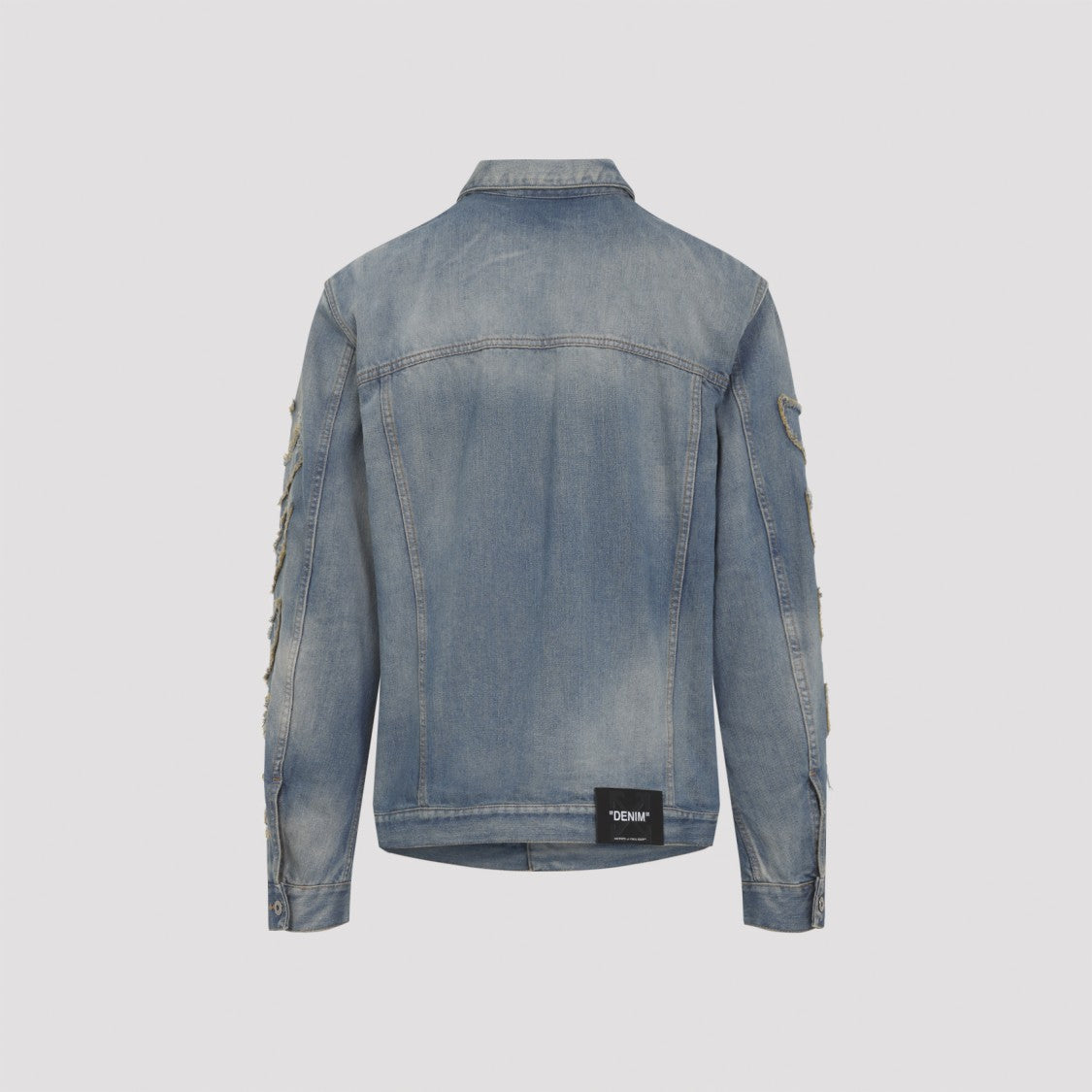 Off-White Patch Skate Blue Cotton Jacket