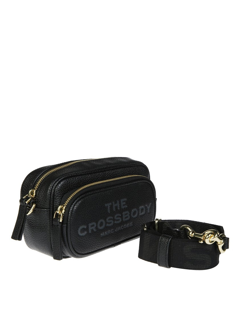 Marc Jacobs Rectangular Textured Leather Crossbody Bag With Gold-Tone Hardware