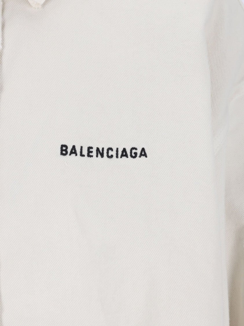 Balenciaga Classic Pink Shirt With Button-Down Front