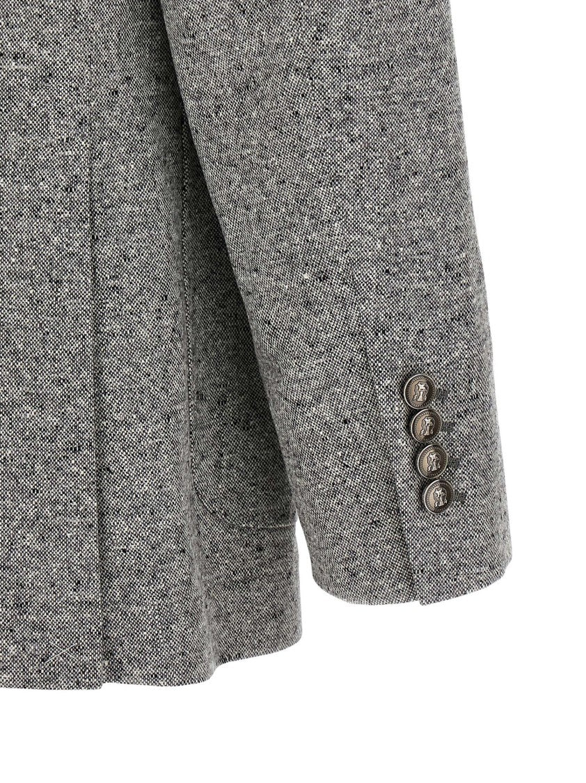Brunello Cucinelli Textured Grey Wool