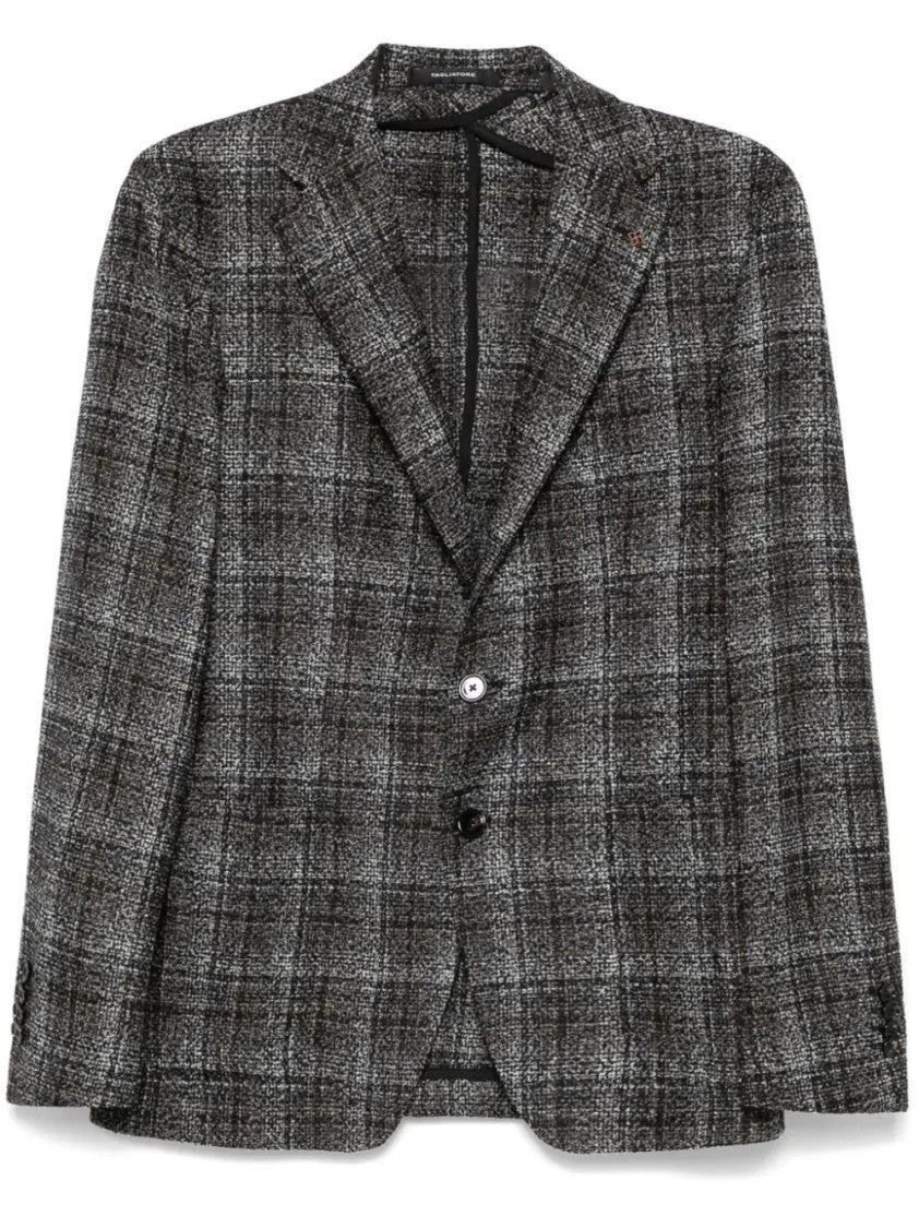 Tagliatore Plaid Wool Blend Jacket