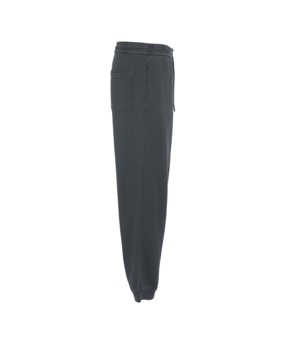 Closed Relaxed Fit Joggers With Adjustable Waist And Ribbed Cuffs