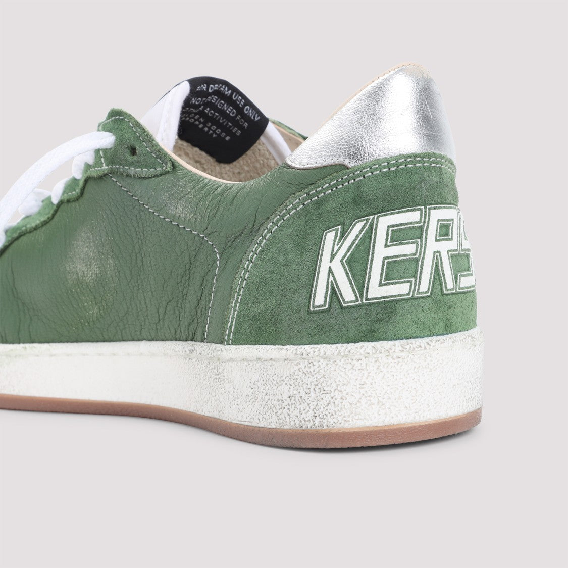 Golden Goose Ball Star Green Goat Leather Sneakers