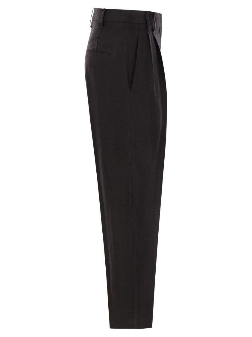 Brunello Cucinelli Slouchy Trousers In Viscose