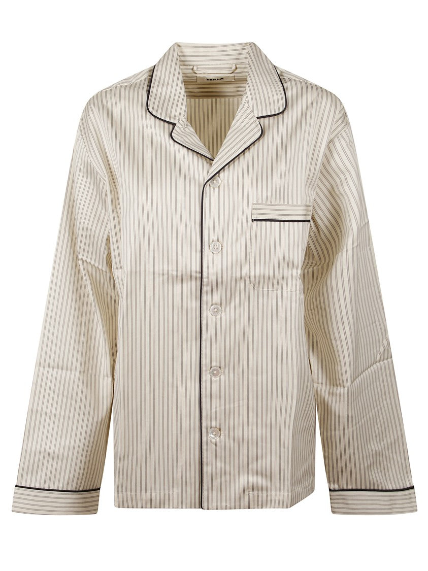 Tekla Sateen Pyjamas Shirt In Organic Cotton