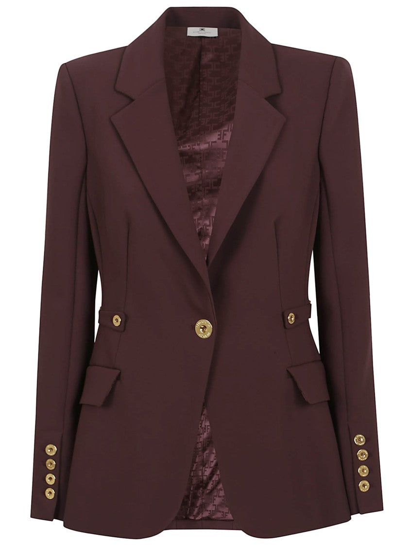 Elisabetta Franchi Tailored Blazer With Classic Lapel