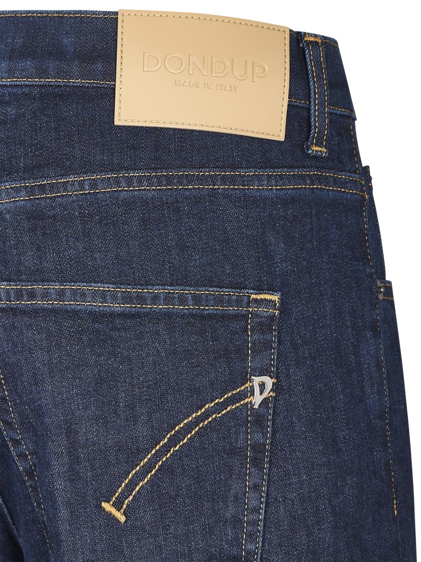 Dondup High-Waisted Wide-Leg Denim Trousers