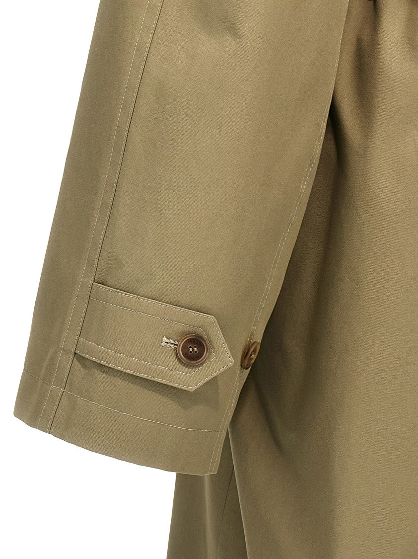 Balenciaga Check Lining Oversize Trench Coat