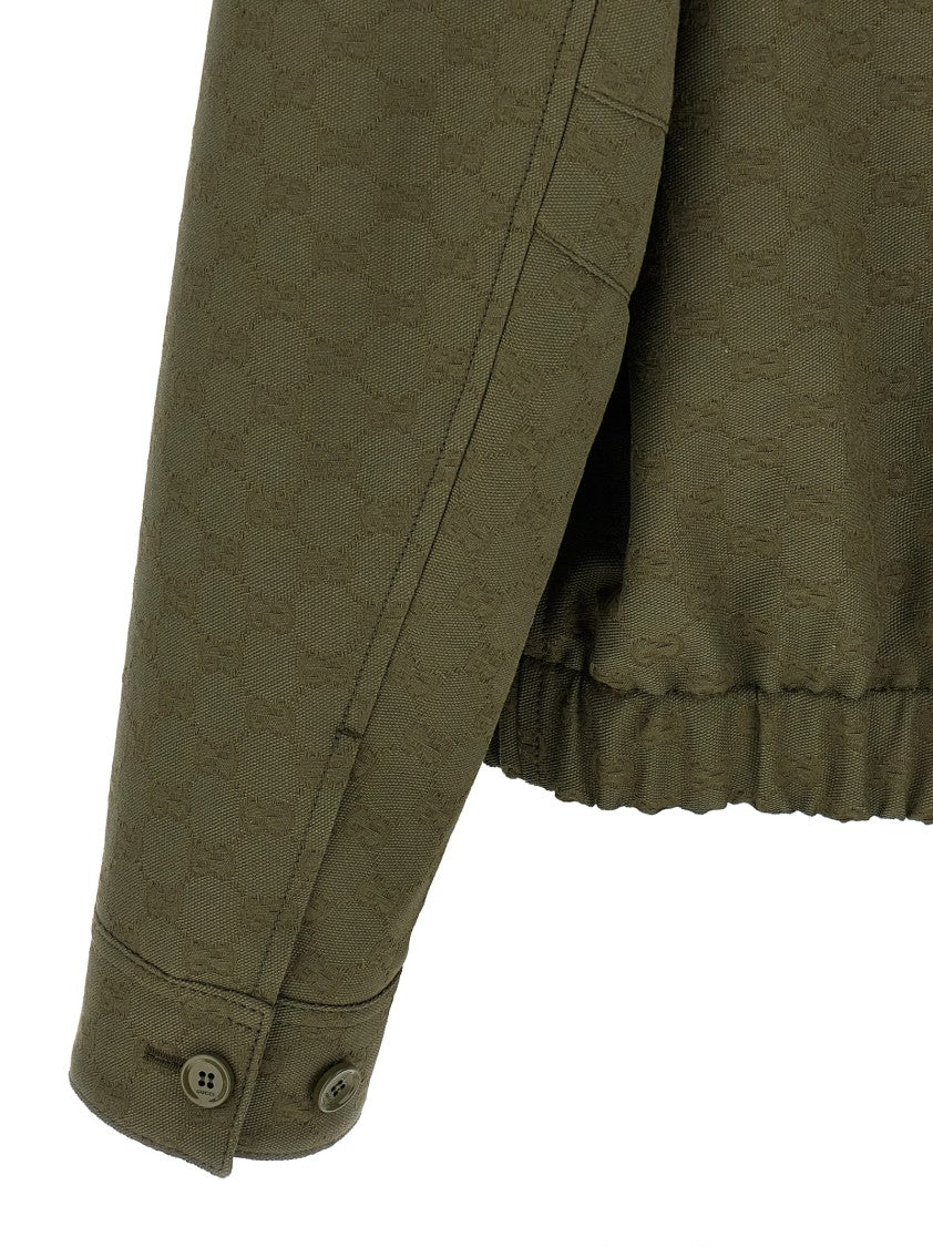 Gucci Gg Fabric Bomber Jacket