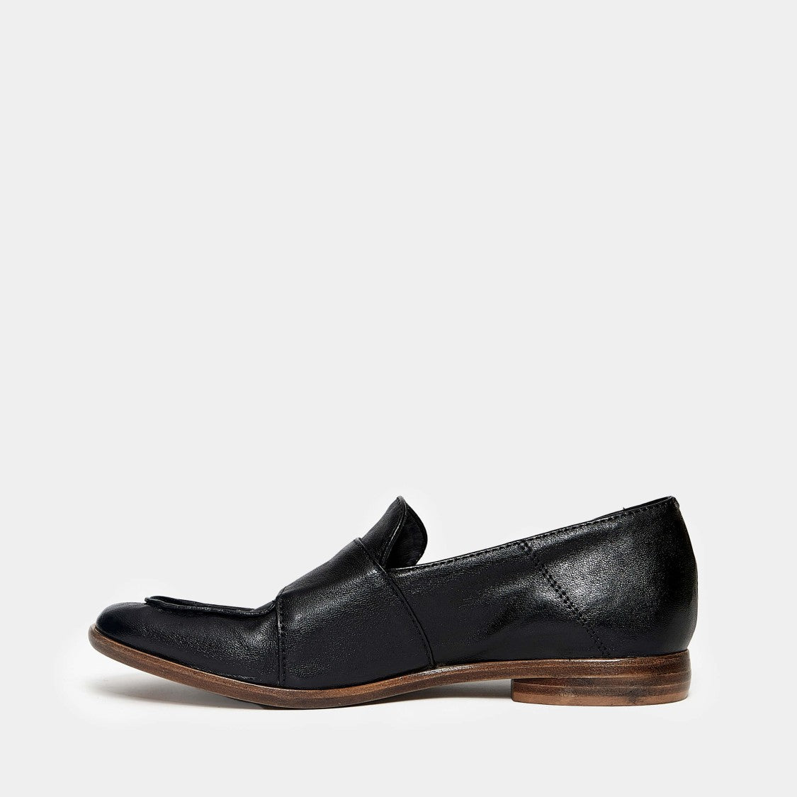 Hundred 100 Black Leather Mocassins