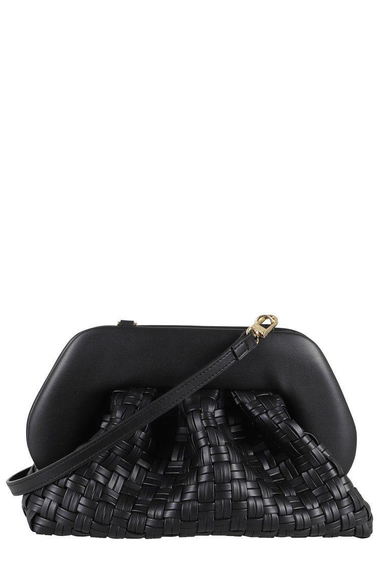 Themoirè Woven-Pattern Compact Bag